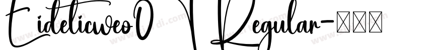Eideticweo0T Regular字体转换